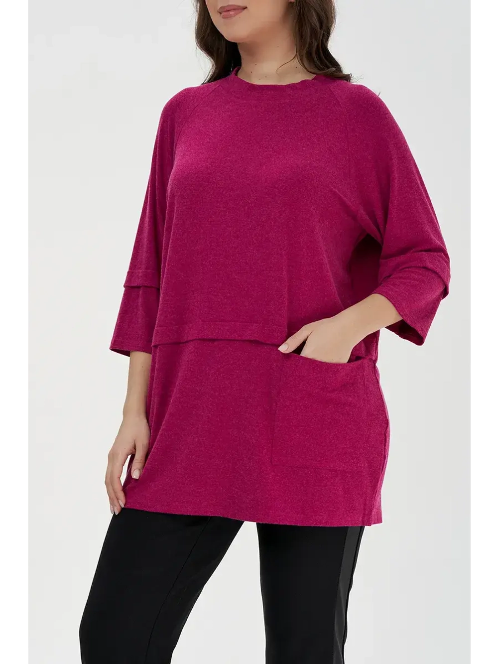 Туника джемпер удлиненный