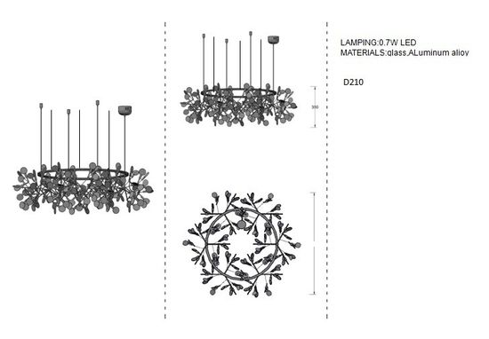 Люстра Heracleum the Big O D125
