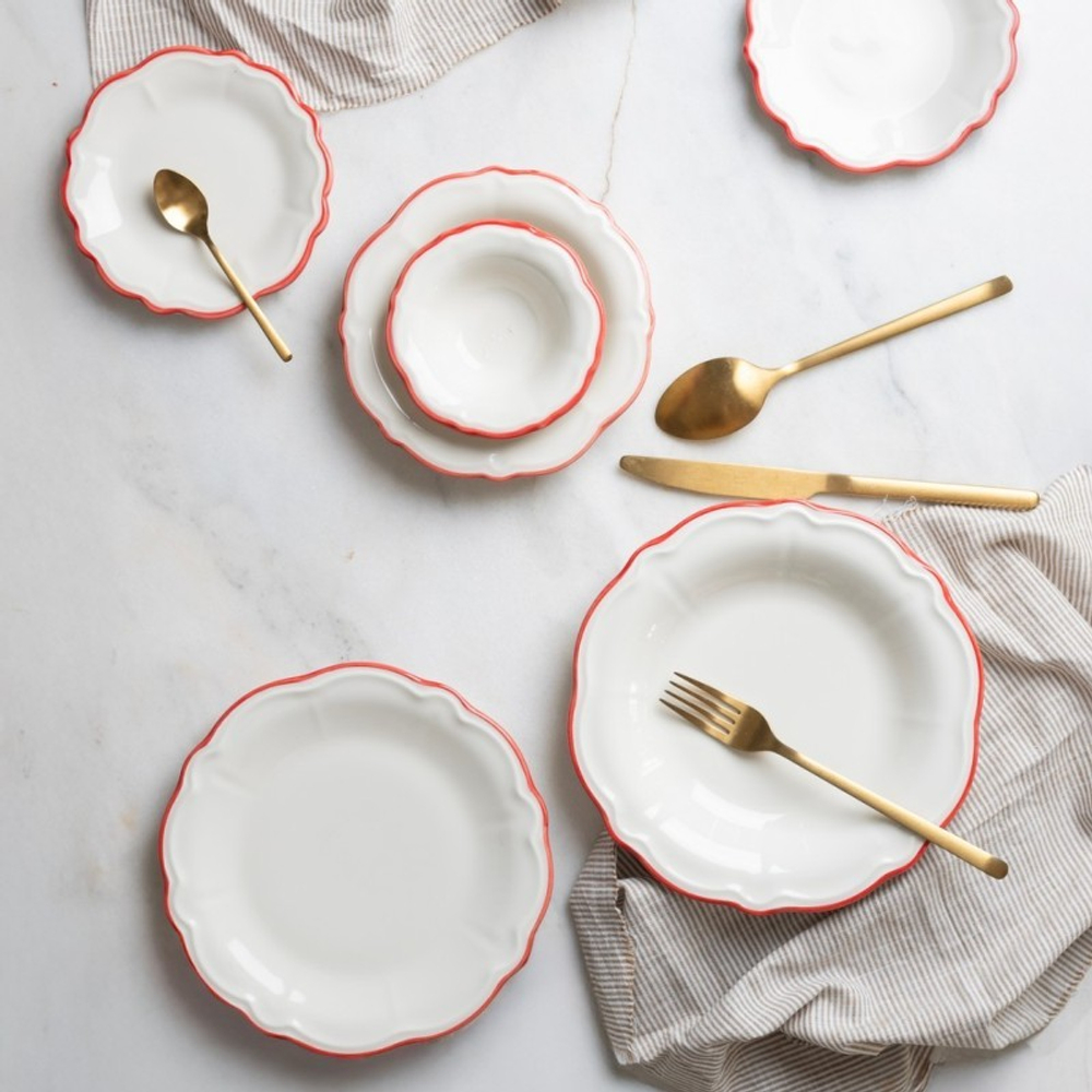 Line Coral Блюдо овальное 33см 1972 [6]