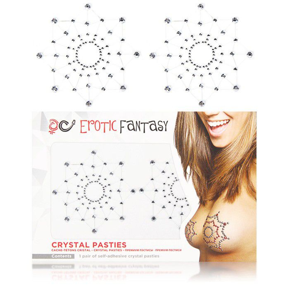 Пэстисы из прозрачных кристаллов MOONLIGHT (Цвет: прозрачный)