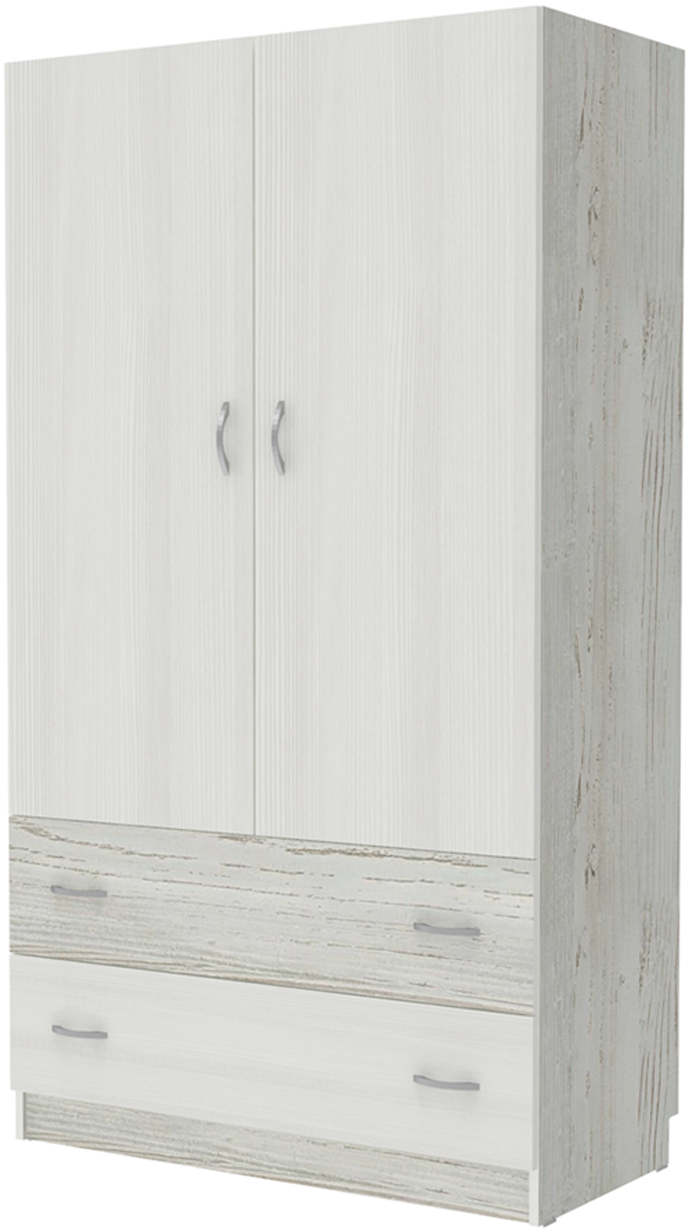 Шкаф 2-х створчатый КарИВи Кадет Винтерберг Белое Дерево