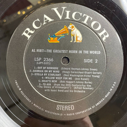 Винтажная виниловая пластинка LP Al Hirt With Henri Rene And His Orchestra The Greatest Horn In The World (USA 1961)