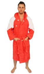 Халат махровый Diapolo Red/white для спортсменов по водным видам спорта