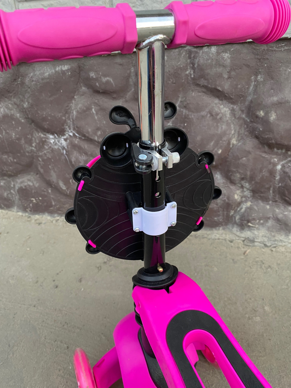 Самокат детский 3-х колесный СО СЪЕМНЫМ СИДЕНИЕМ руль 60-69 см, до 40 кг розовый арт. U038229Y