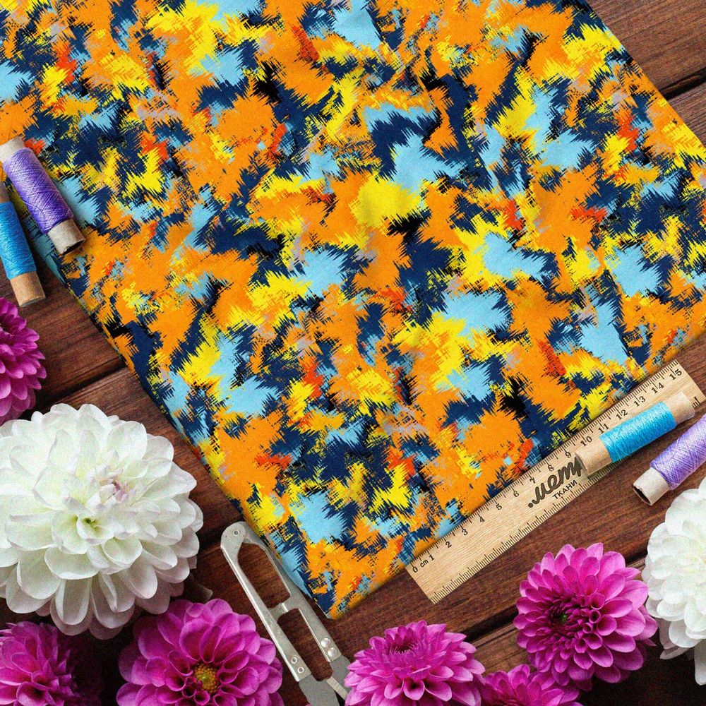 Ткань оксфорд 600 отражение осени в реке