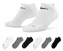 Теннисные носки Nike Everyday Plus Cushioned Training No-Show Socks 6P - разноцветный