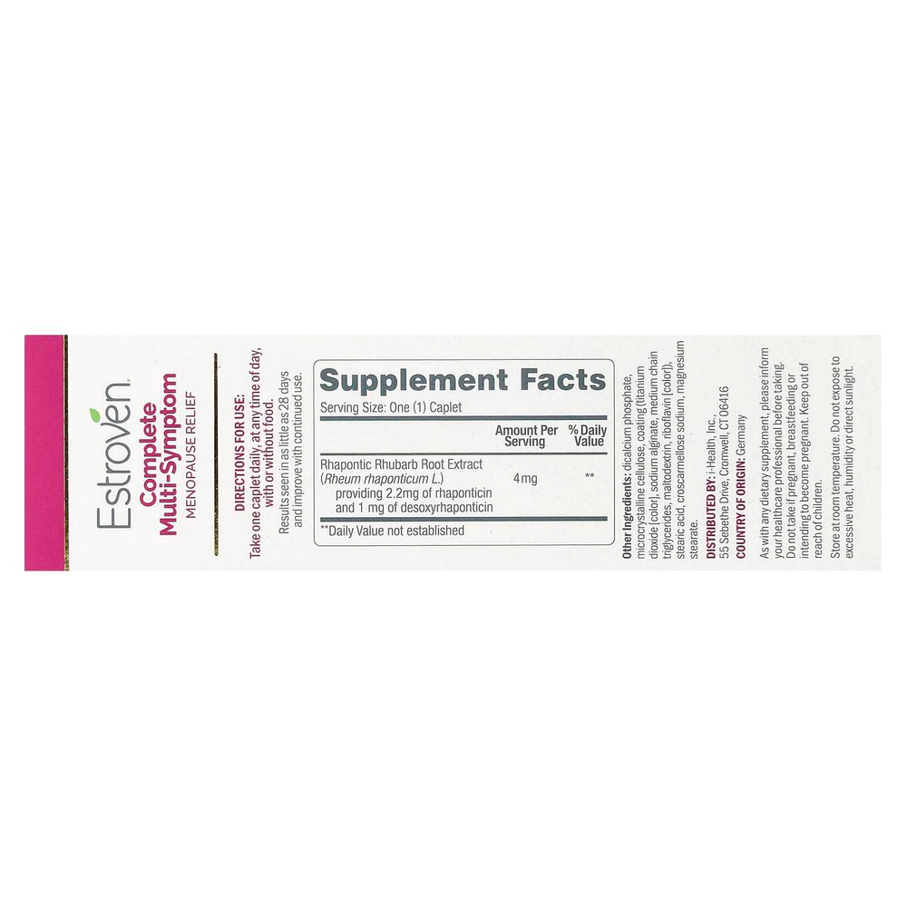 Estroven, Комплексное средство для облегчения симптомов менопаузы, 60 капсул