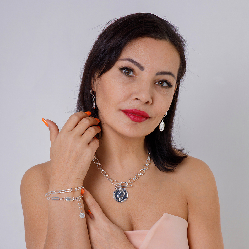 Браслет Fiore Luna Chain Сarabiner CL4516 S