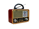 Радиоприемник в стиле ретро с часами +MP3 плеер, Bluetooth NS-8898BT
