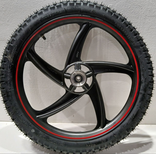 Колесо переднее в сборе 2.50-17 1.60х17 мопед Альфа RS LUX 11