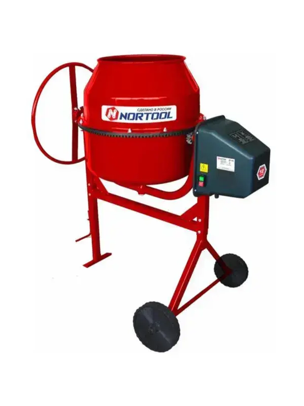 Бетономешалка Nortool BP 120, полиамидный венец