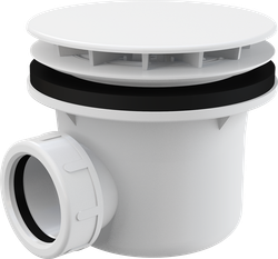 Сифон для душевого поддонa,Alca Plast A49B белый