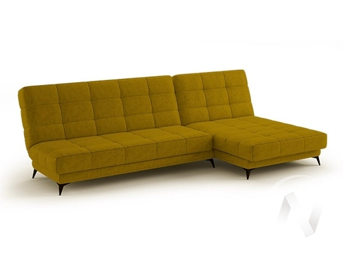 Диван угловой Корсика ДУ боннель (велюр темно-желтый)