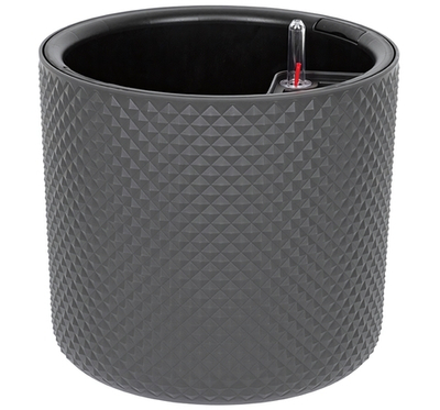 Кашпо ФАСЕТ 13,5л D280мм H=255мм вставка и автополив, с индикатором уровня воды