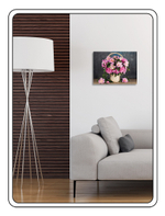 Картина "Красивые пионы в корзине"