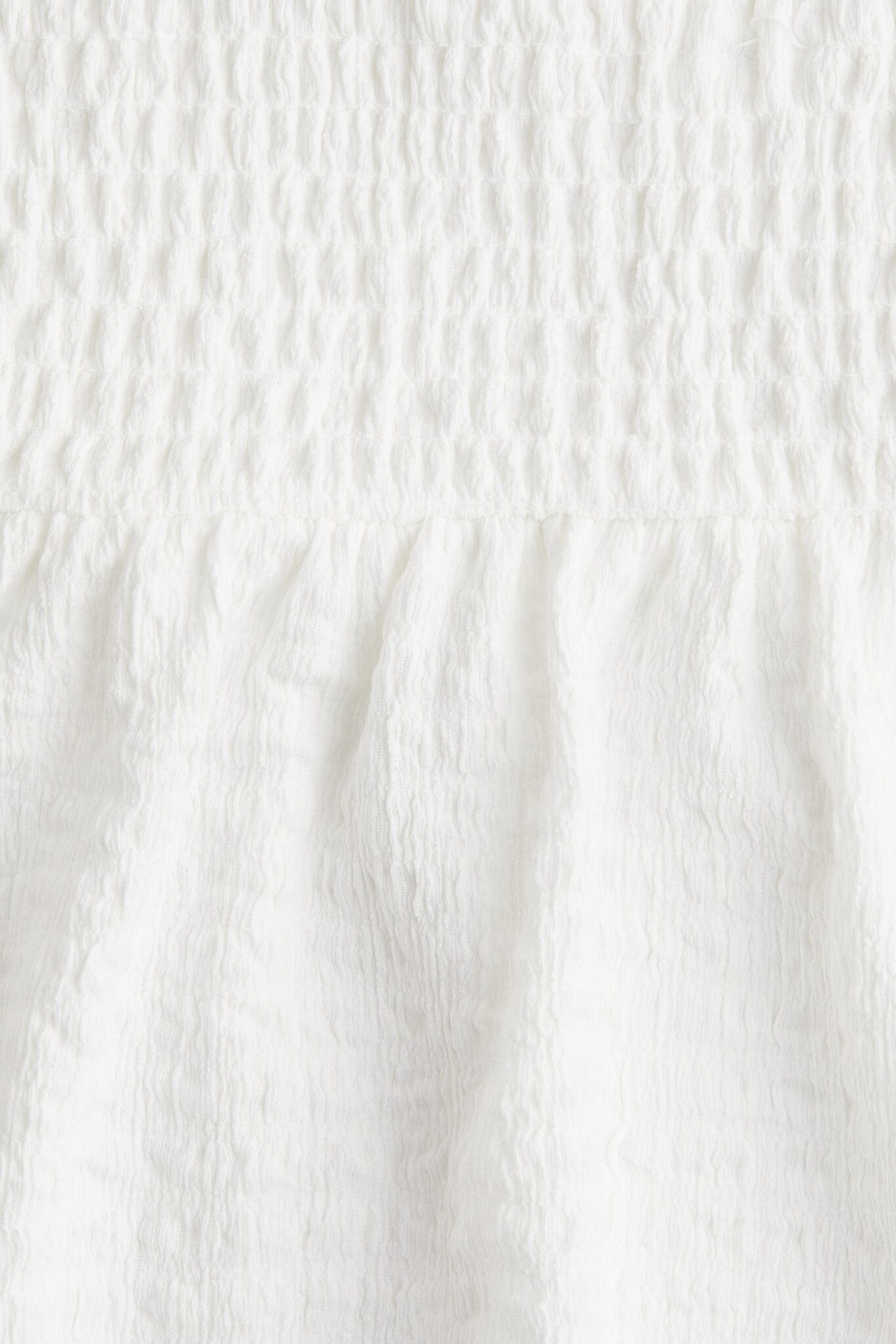 H&M Топ на бретелях со сборками, белый