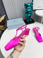 Prada Satin Slingback Pumps