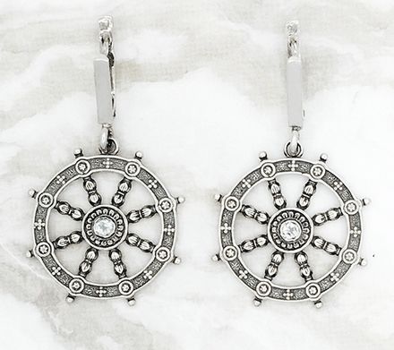 Серьги с топазами