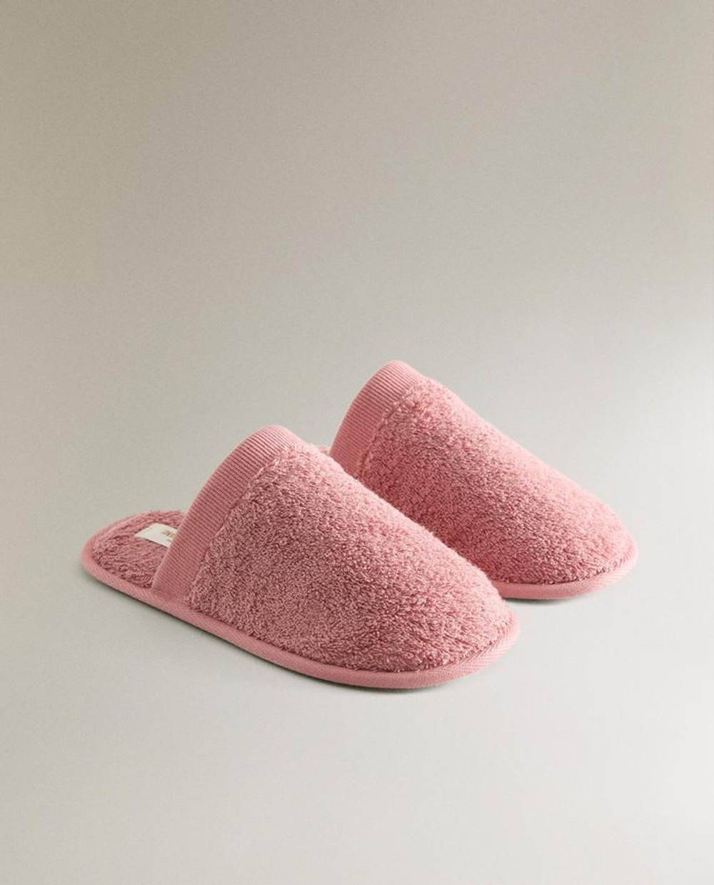 ZARA HOME ДЕТСКИЕ МАХРОВЫЕ ТАПОЧКИ, РОЗОВЫЙ