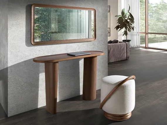 Настенное зеркало Angel Cerda 3248 в раме из ореха 120x60 см