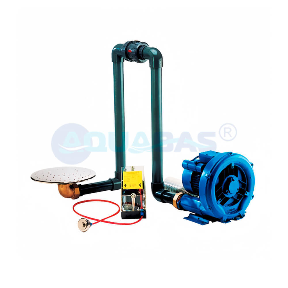 Донный гейзер Hugo Lahme в комплекте с лицевой частью и компрессором 1,3кВт (8530020)