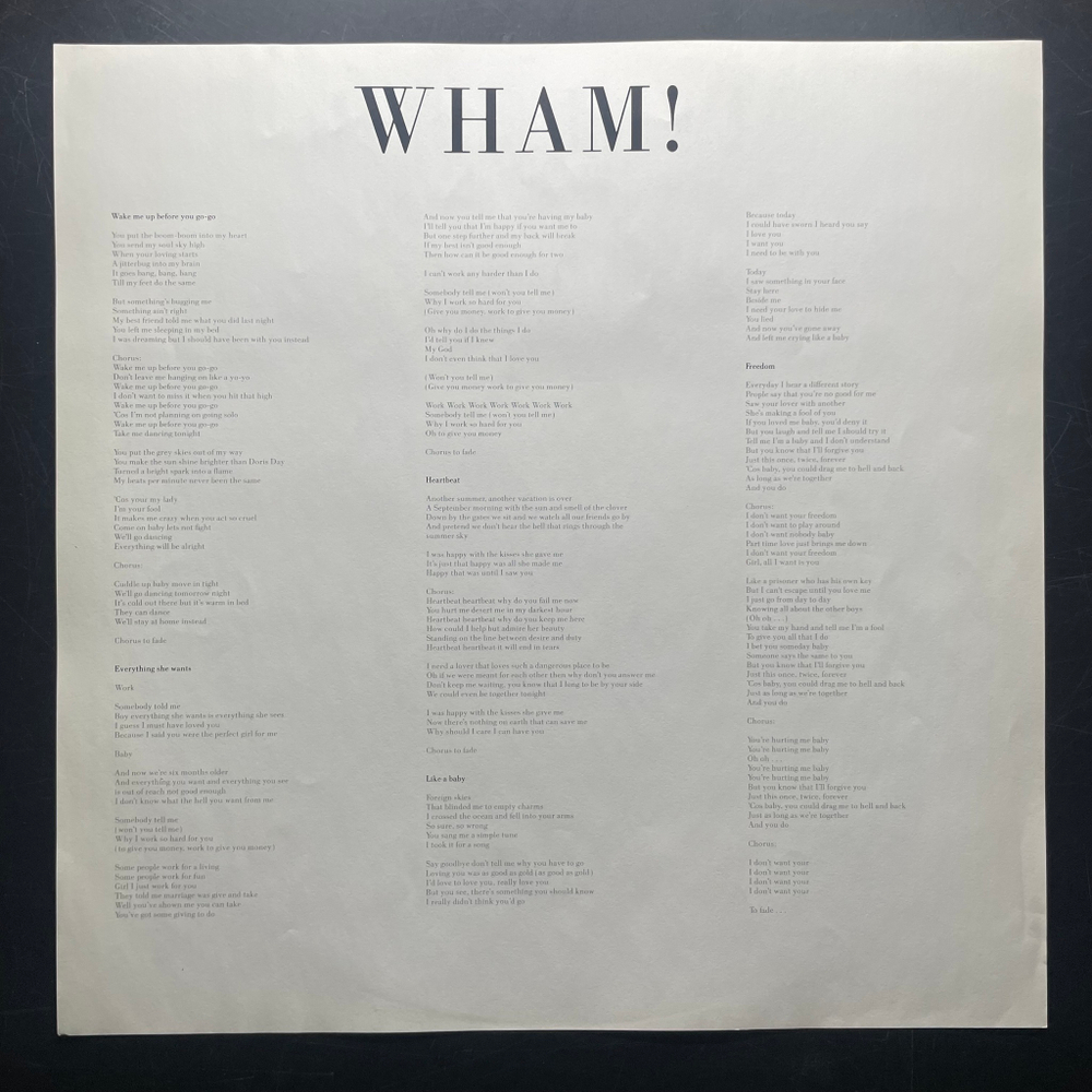 Wham! - Make It Big (Голландия 1984г.)