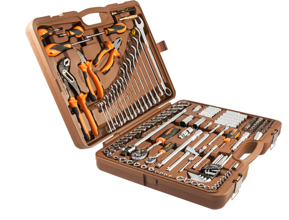 OMT143SL Набор инструмента универсальный 1/4", 1/2"DR, 143 предмета
