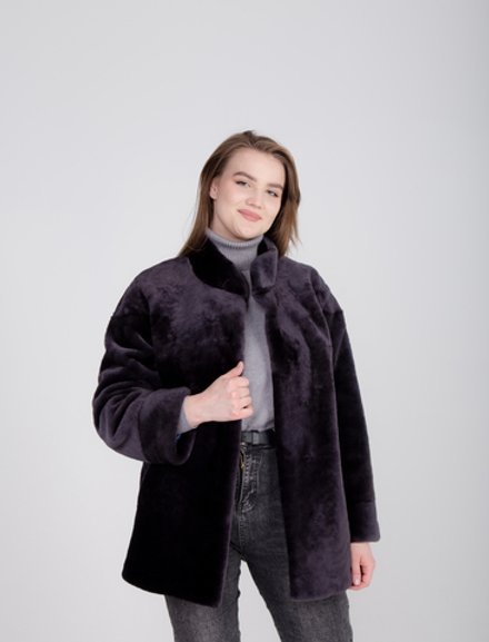 Манто женское из мутона (облагороженная овчина)