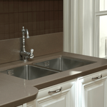 Комплект кухонной мебели с островом Pantheon, цвет белый, комплект бытовой техники включает в себя встраиваемую вытяжку, смеситель, духовой шкаф и варочную поверхность, 49450/2