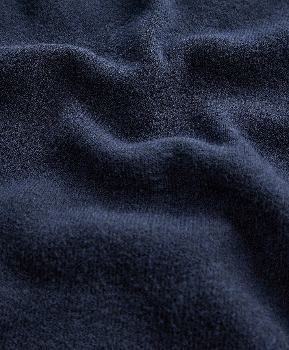 Oysho Вязаная куртка с капюшоном, синий