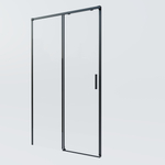 Душевая дверь Софт 2 (Soft 2) VDS-3SO2120CLB, 1200, черный, стекло прозрачное