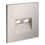 Накладка для розетки компьютерной двойной RJ45+RJ45 кат.6, S70 (кашемир)