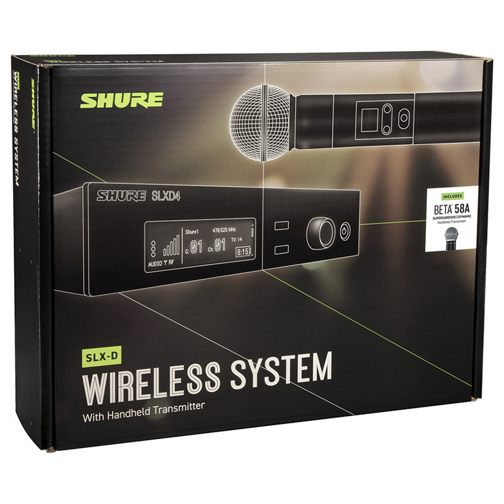 Shure SLXD24/B58 Цифровая радиосистема с ручным передатчиком BETA58A