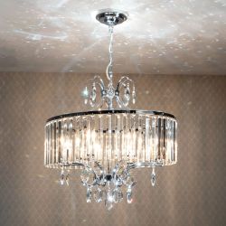 Citilux Инга CL335181 Люстра подвесная хрустальная Хром