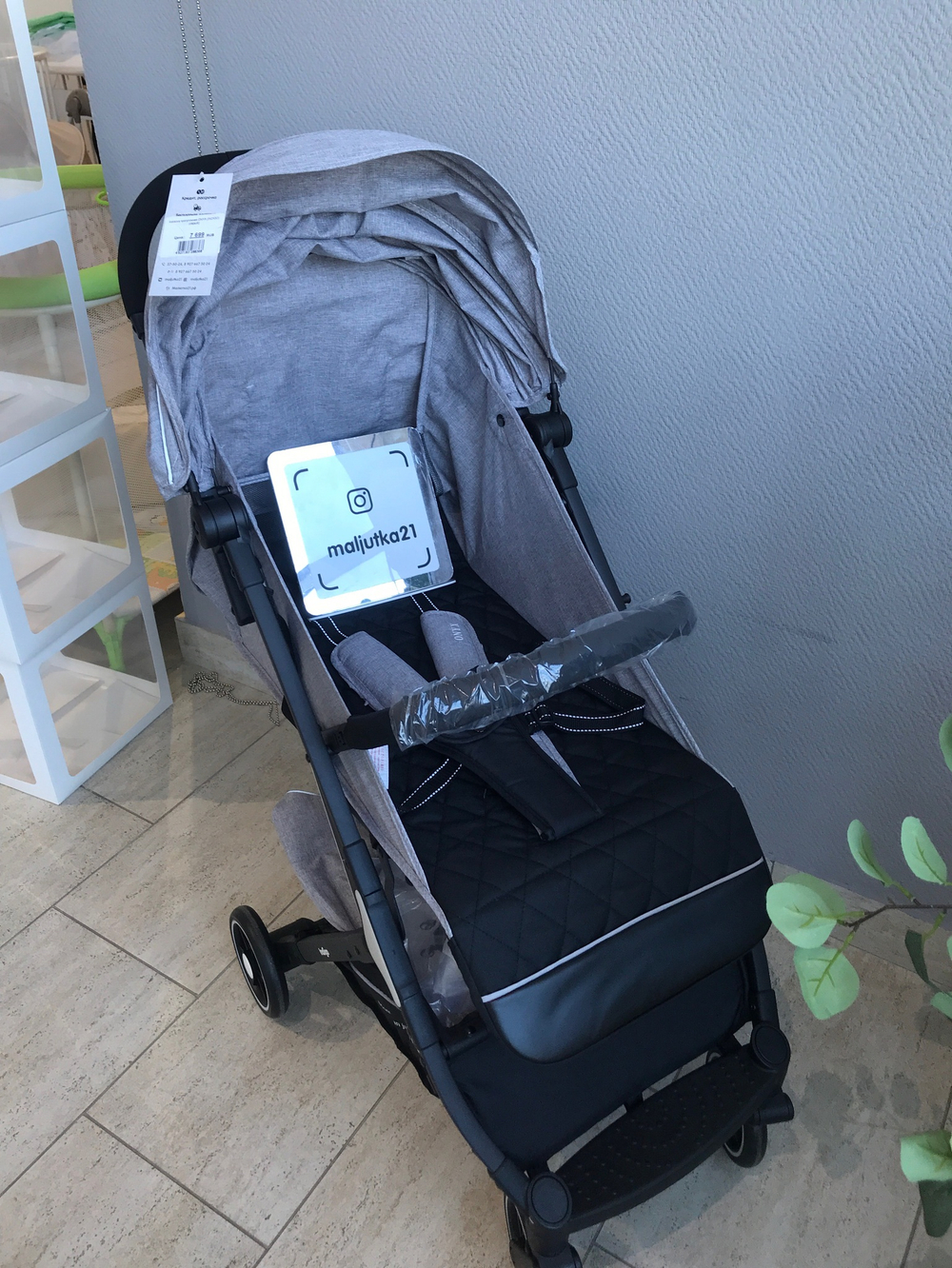Коляска прогулочная ONYX (INDIGO) (серый)