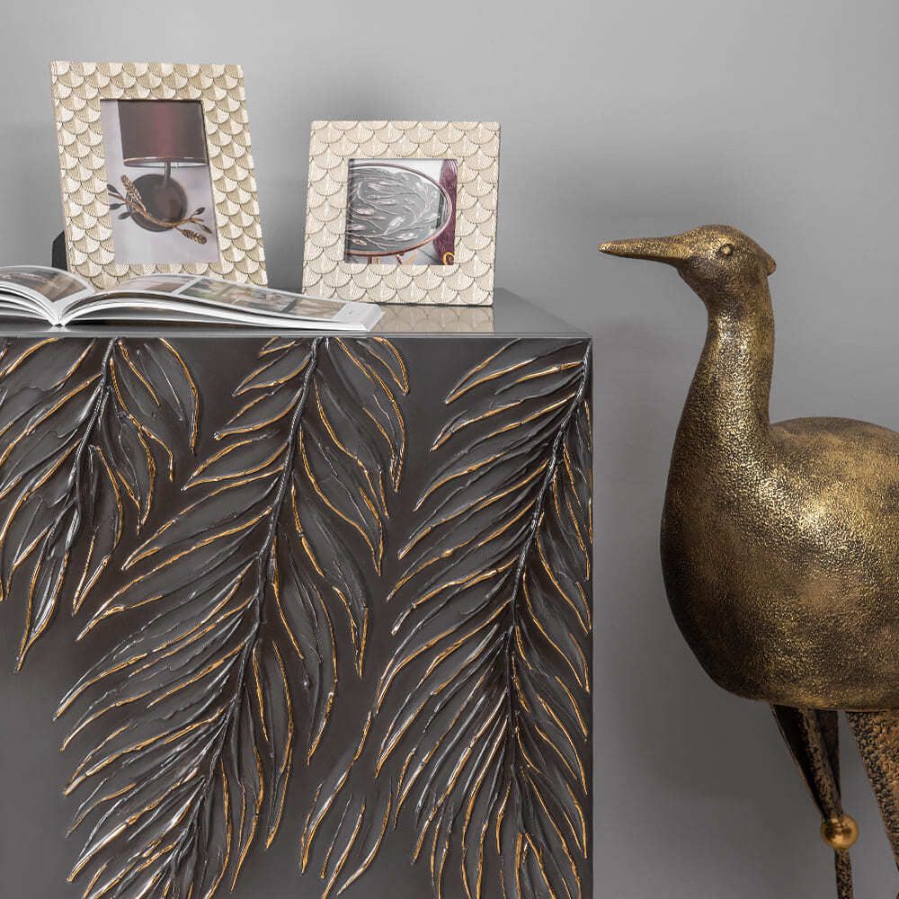 Комод Тропик Стайл с 2 полками Серый Голд