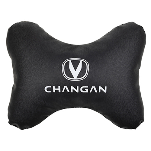 Подушка - подголовник Skyway экокожа 30 х 20 см черная Changan