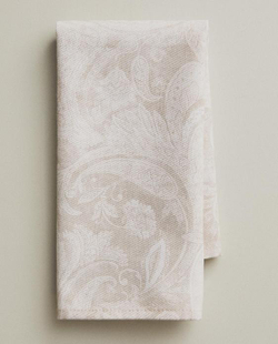 ZARA HOME САЛФЕТКИ С ПРИНТОМ "ПЕЙСЛИ" (2 ШТ.), БЕЖЕВЫЙ