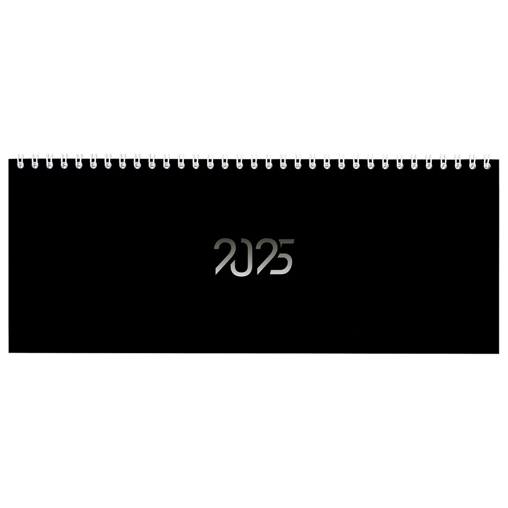 Планинг датированный 2025 285х112 мм STAFF гребень картонная обложка 64 л. "Black style" (4 штуки в упаковке)