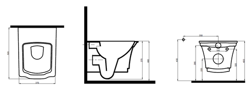 Boheme Подвесной Унитаз с узором Hermitage CHROME