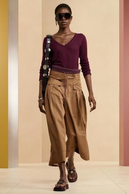 ZARA ДЖЕМПЕР ТОНКОЙ ВЯЗКИ, БАКЛАЖАНОВЫЙ