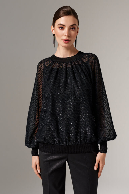 23161 Блузка женская (черный)