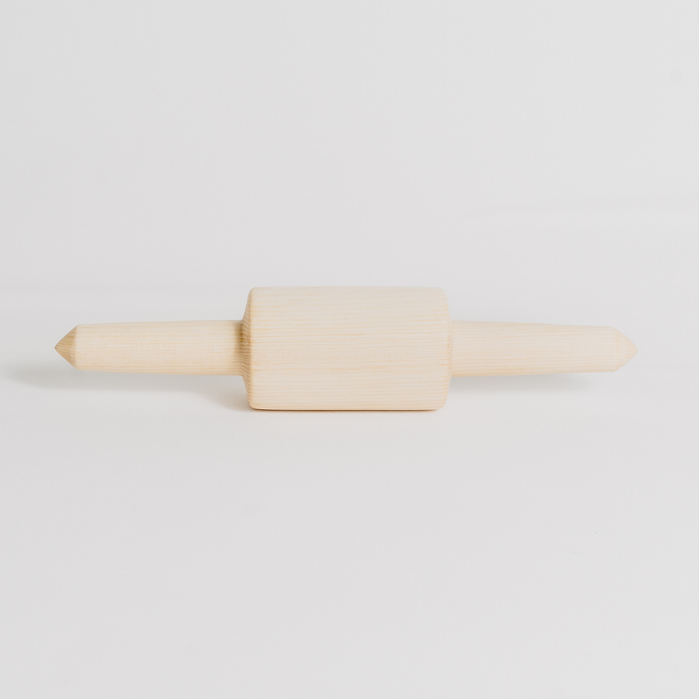 Деревянная узбекская скалка ДЖУА для раскатывания теста из сибирского кедра. RP1