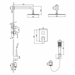 Душевая система Lemark Unit LM4529C