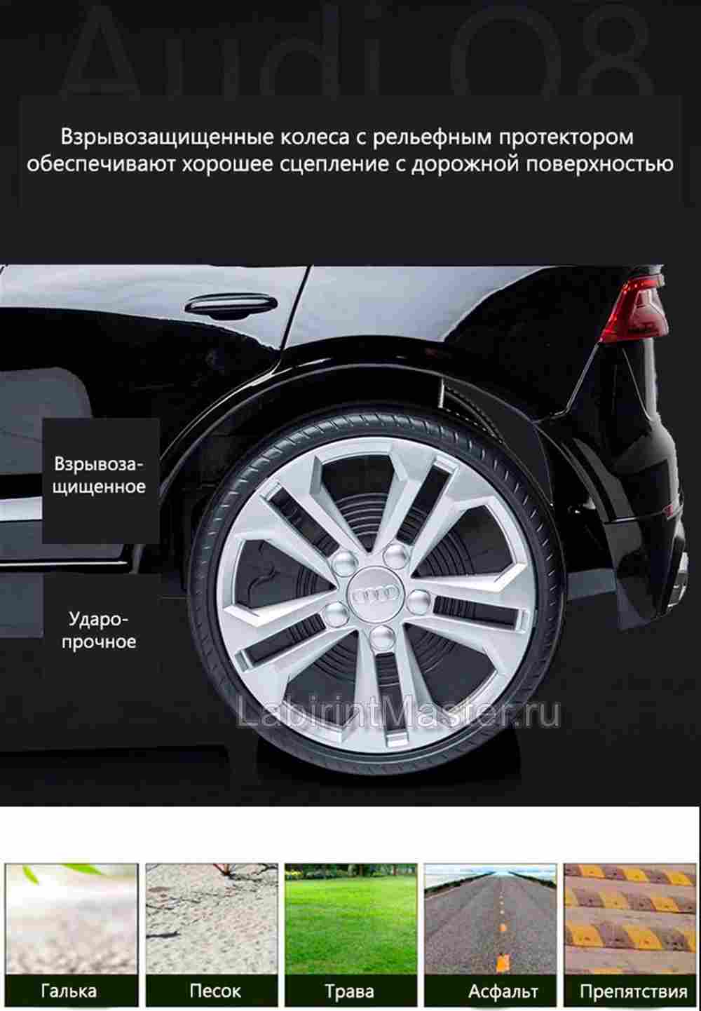 Детский электромобиль "AUDI Q8" 6V, белый