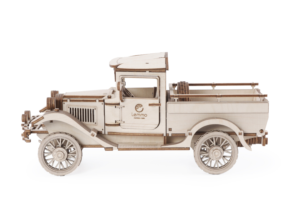 Конструктор 3D деревянный Lemmo Грузовик "Полуторка" Пикап