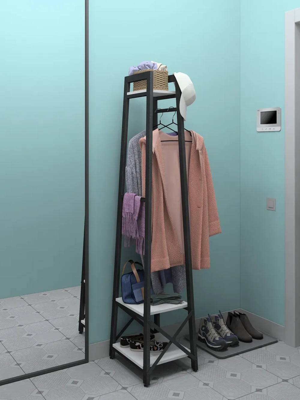 Вешалка напольная для одежды MAST loft