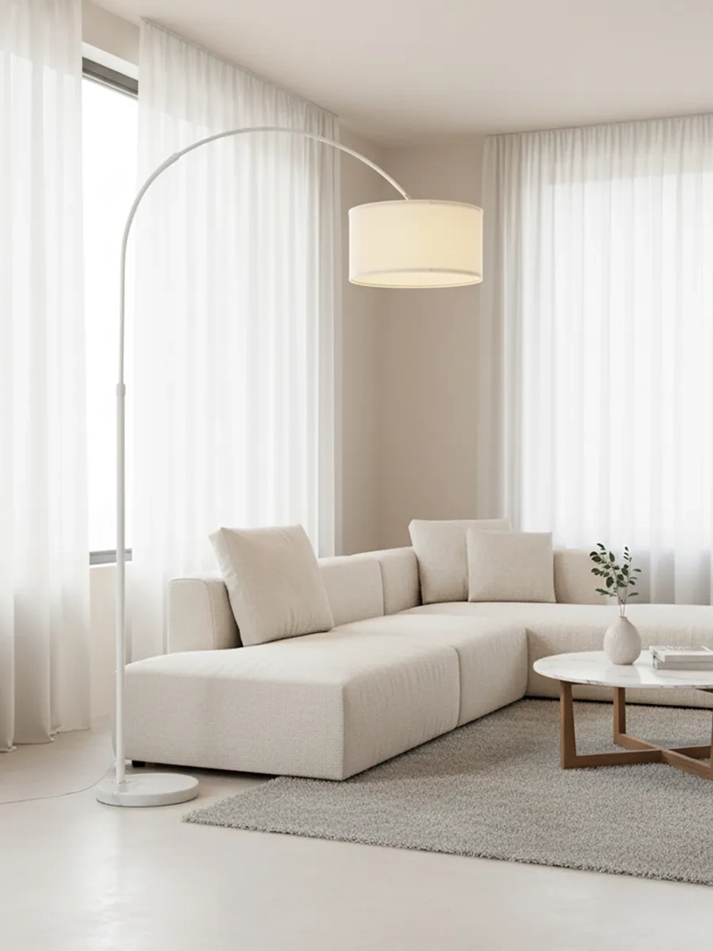 Торшер напольный с абажуром