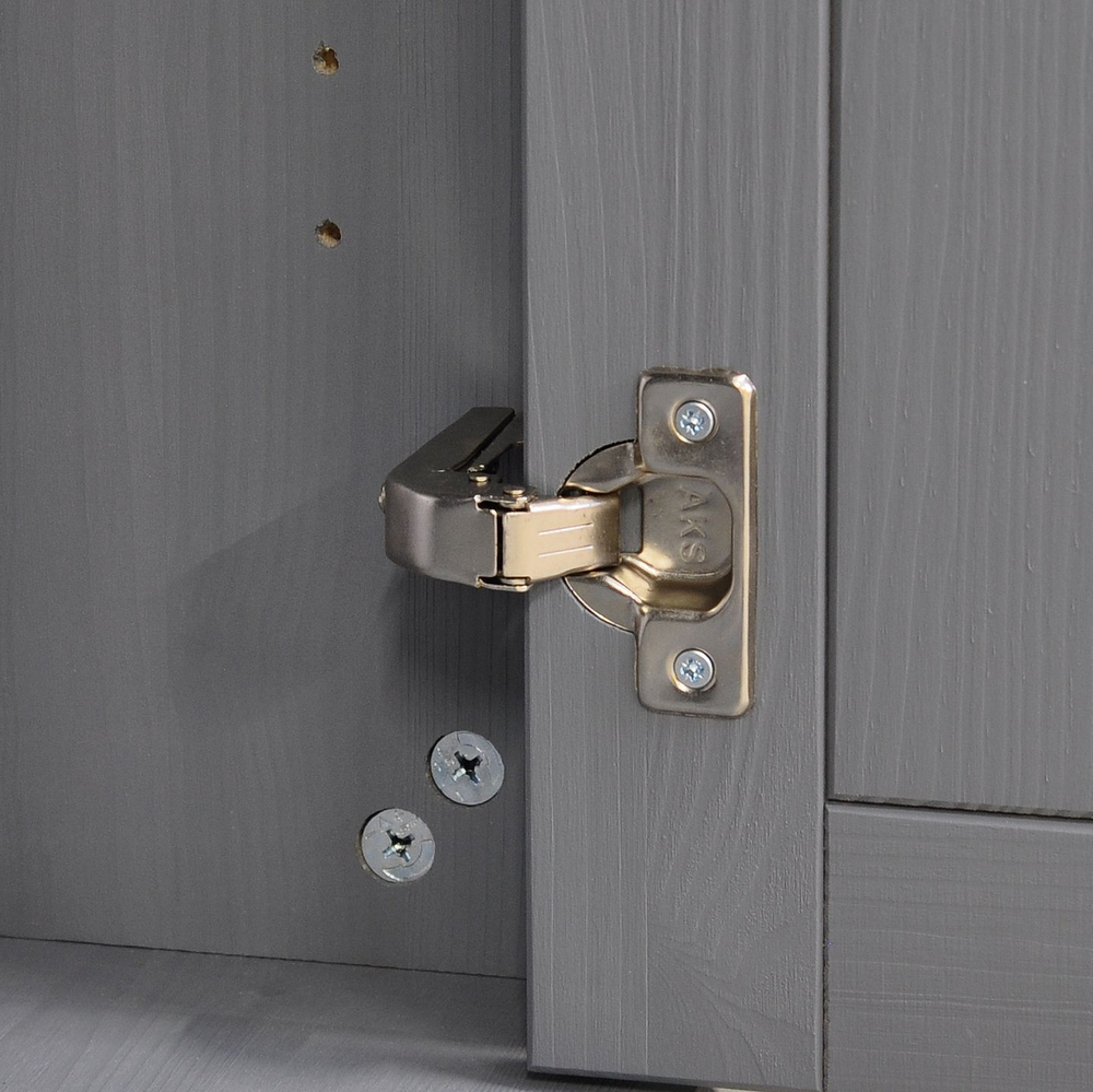 Буфет деревянный Лэйквью 155х41х202 см с подсветкой