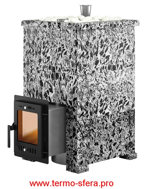 Печь для бани Эверест "Steam Master 24 INOX" Пироксенит Элит, S-40